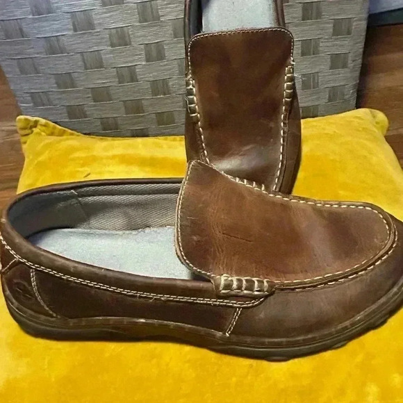 Dr. Martens Jacob Brown Leather Slip On Loafers Shoes Men's Size 10 - Picture 3 of 8